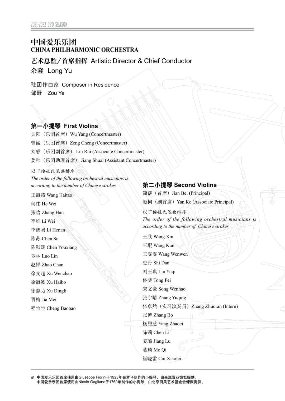中国爱乐乐团2021-2022音乐季